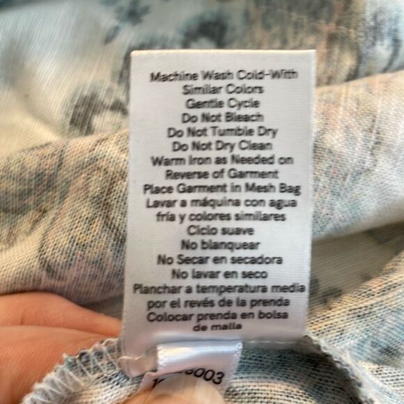 Venus Printed Trim Linen Mix Halter Top Ivory  L - Picture 9 of 9